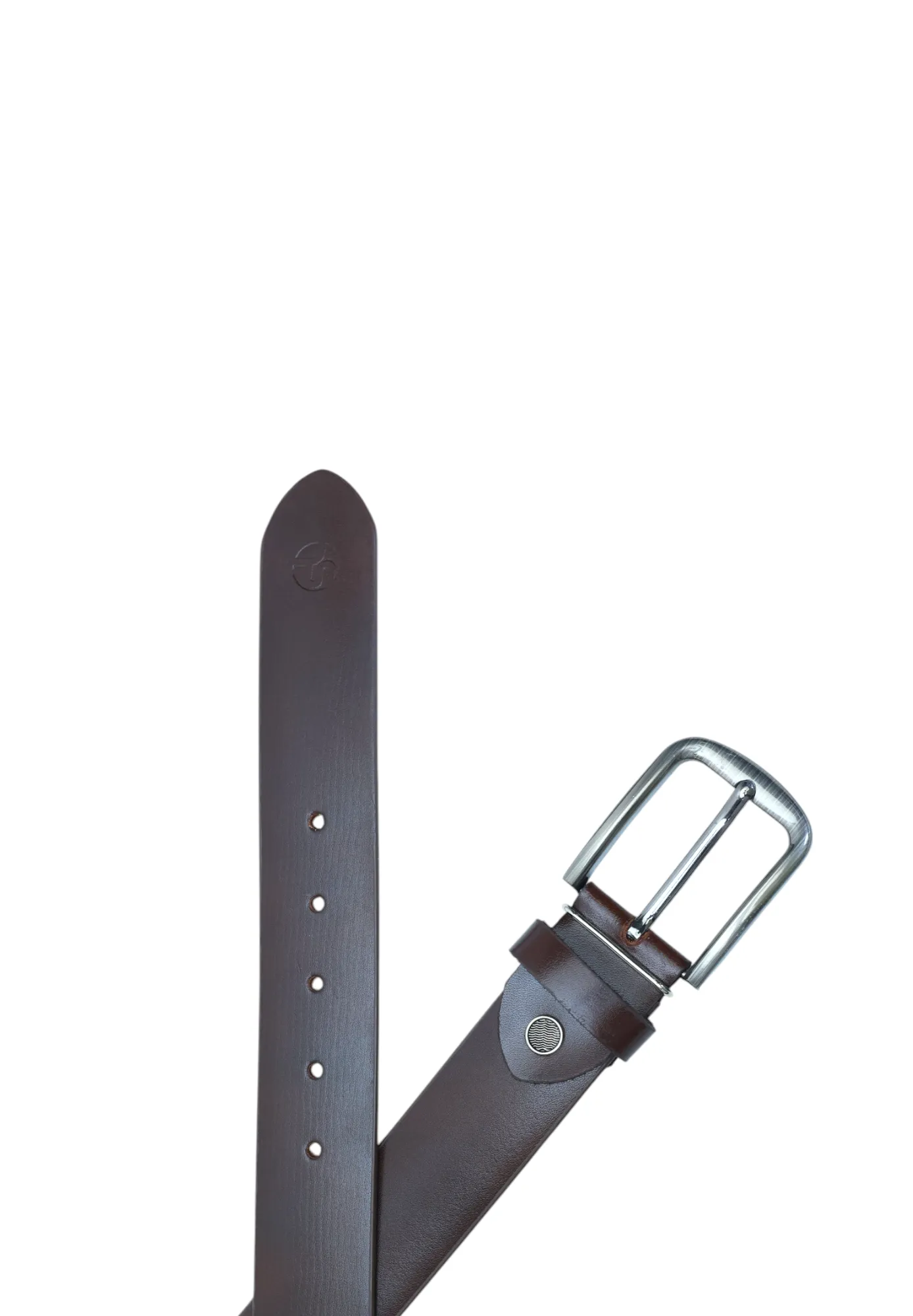 Mens Formal leather Belt 40411(BROWN)