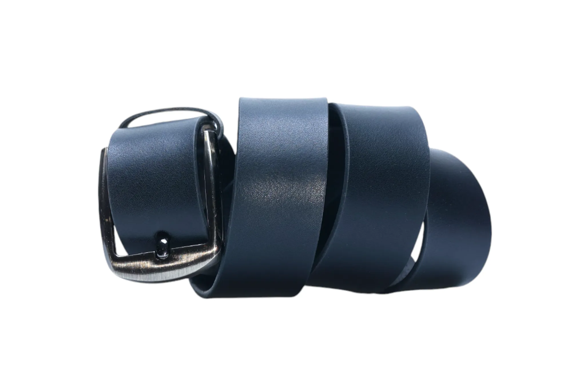 Mens Formal leather Belt 43015 (BLACK)