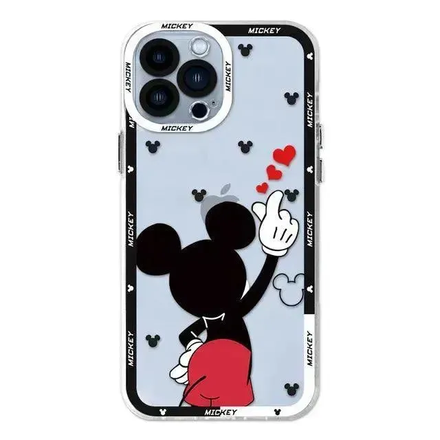 Mickey Minnie Clear Phone Case (For iPhones)