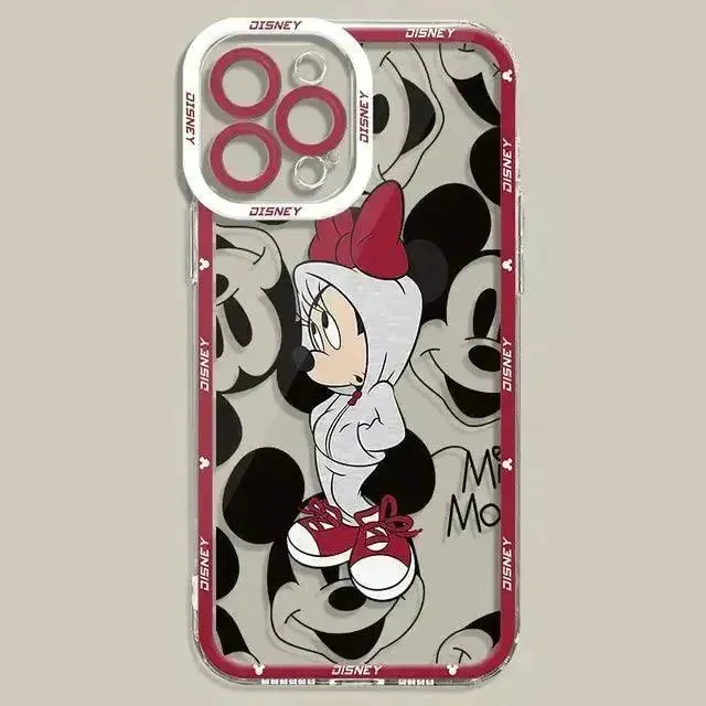 Mickey Minnie Clear Phone Case (For iPhones)
