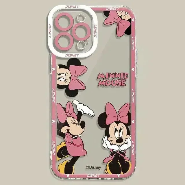 Mickey Minnie Clear Phone Case (For iPhones)
