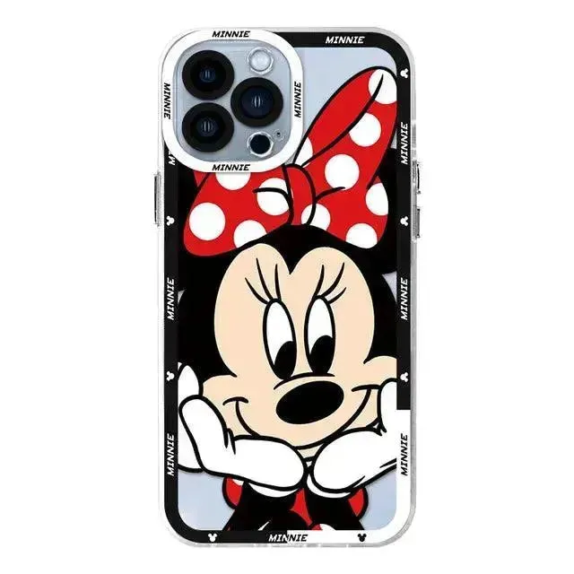 Mickey Minnie Clear Phone Case (For iPhones)