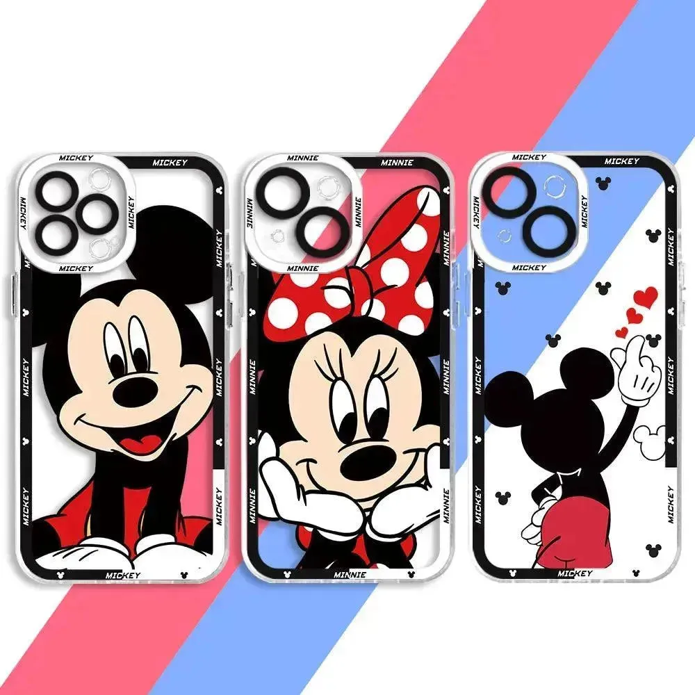 Mickey Minnie Clear Phone Case (For iPhones)