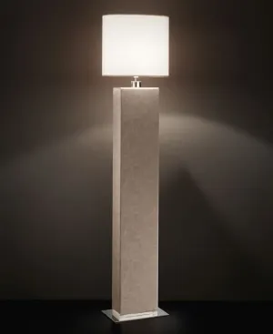 Modern Italian Floor Lamp In 5 Gorgeous Faux Leather Colours