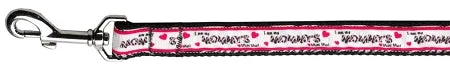 Mommy's Mini Me Nylon Dog Leash 5-8 Inch Wide 4ft Long