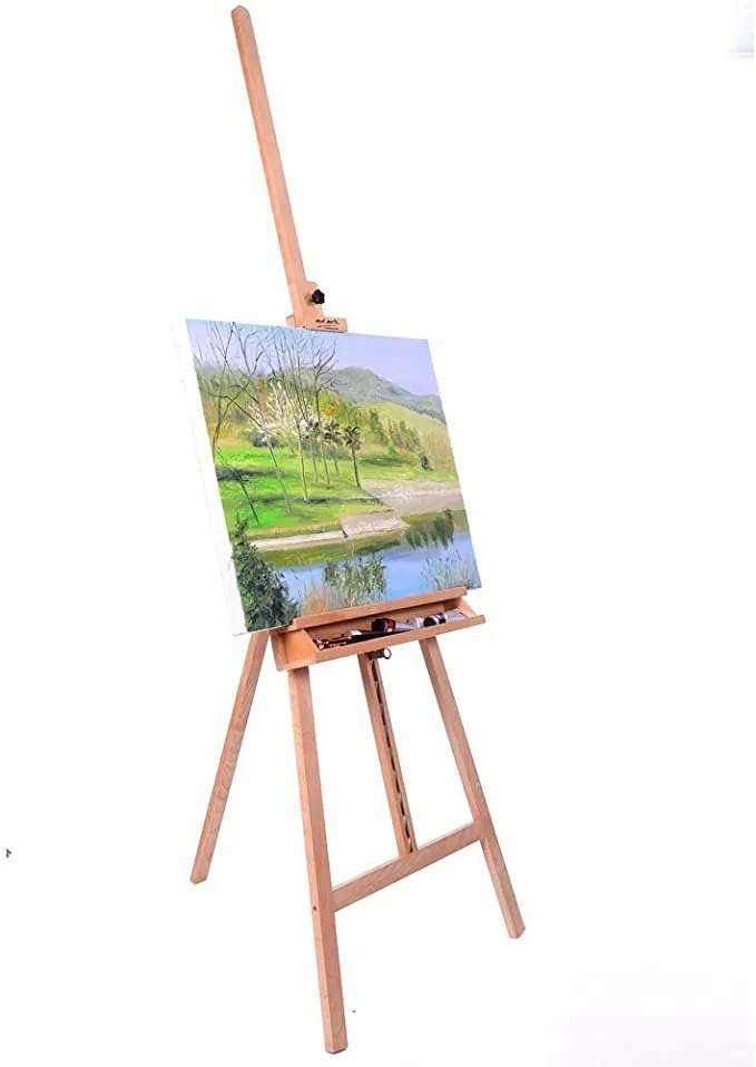Mont Marte Floor Easel w/Tilt Beech Wood