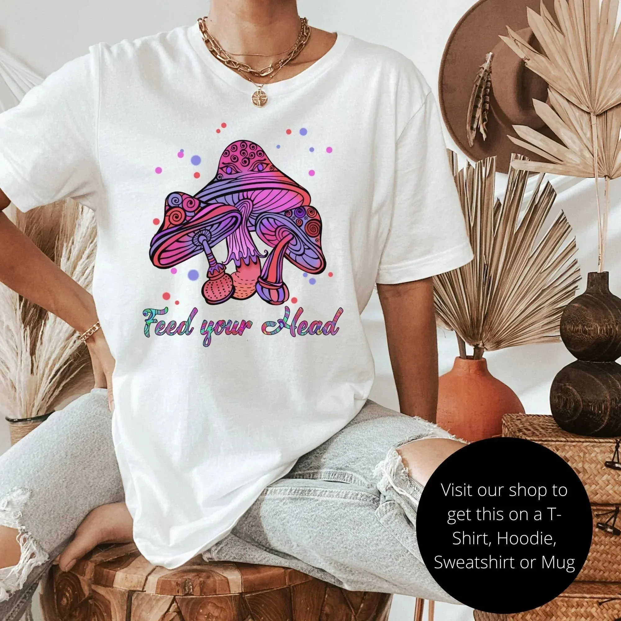 Mushroom Tote Bag, Mushroom Bag, Stay Trippy Tote Bag, Mushroom Lovers Gifts, Dark Academia Reusable Bag, Hippie Canvas Bag Psychedelic Gift