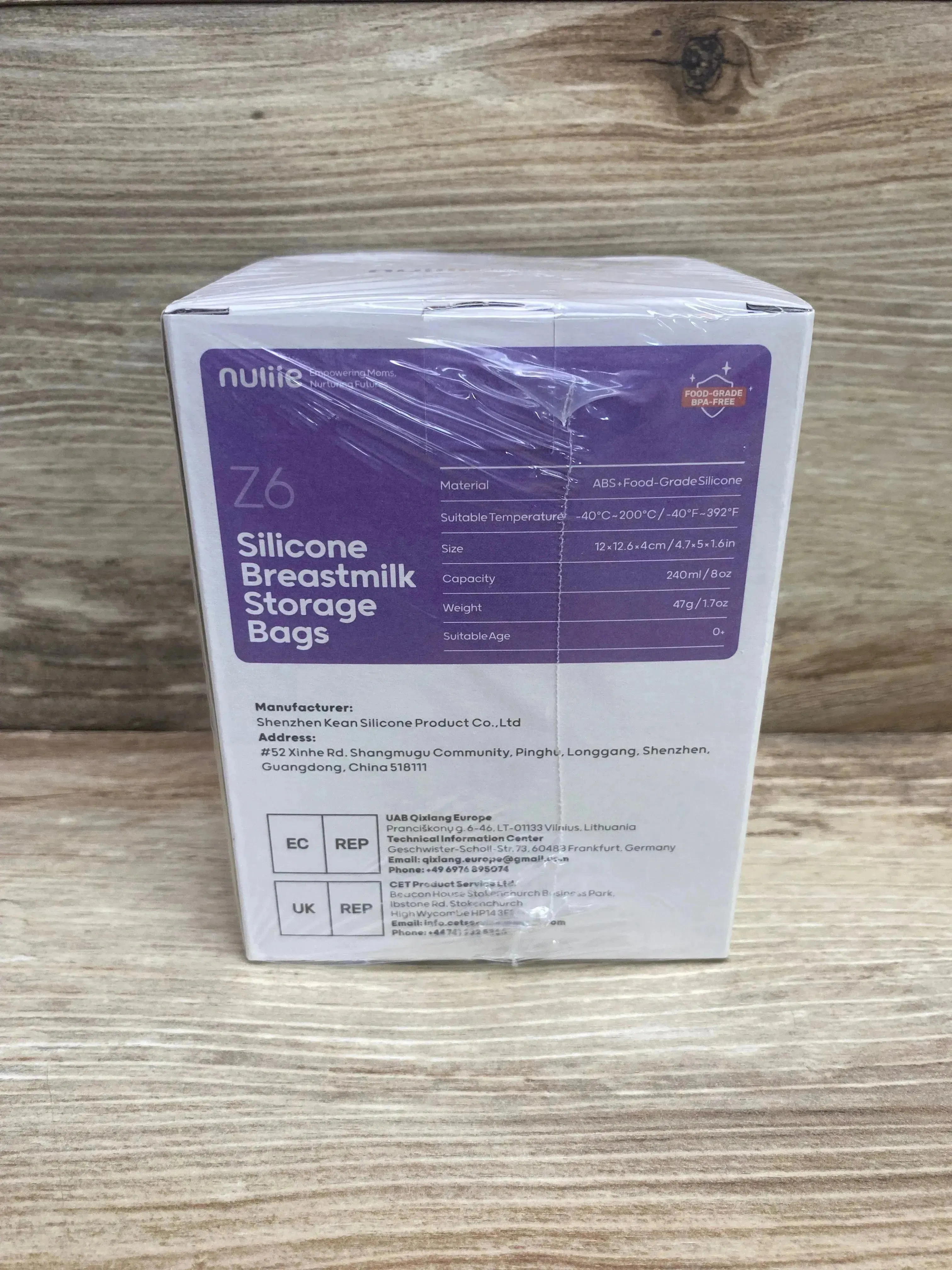 NEW Nuliie 7 Pcs Silicone Breastmilk Storage Bags Reusable