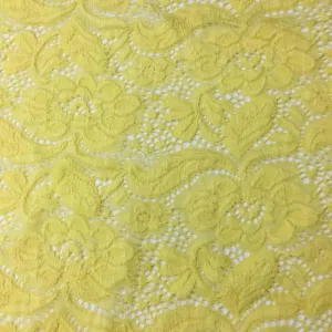 NYLON FLORAL "ZIA" STRETCHED LACE KNIT<br><h6>13-YELLOW<br>LACE22-YZ</h6>