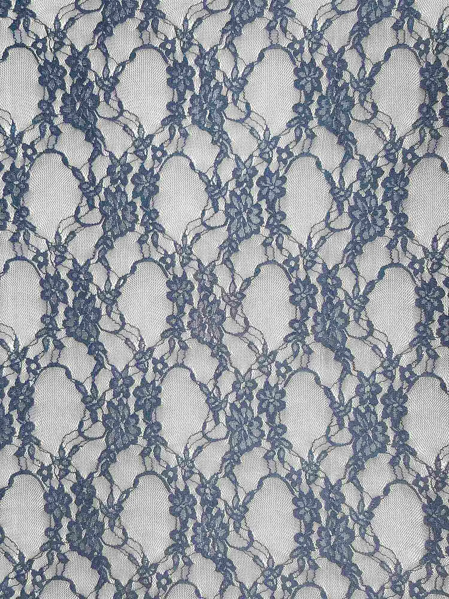 NYLON FLORAL STRETCHED LACE KNIT<br><h6>10-NAVY<br>LACE3-DT</h6>