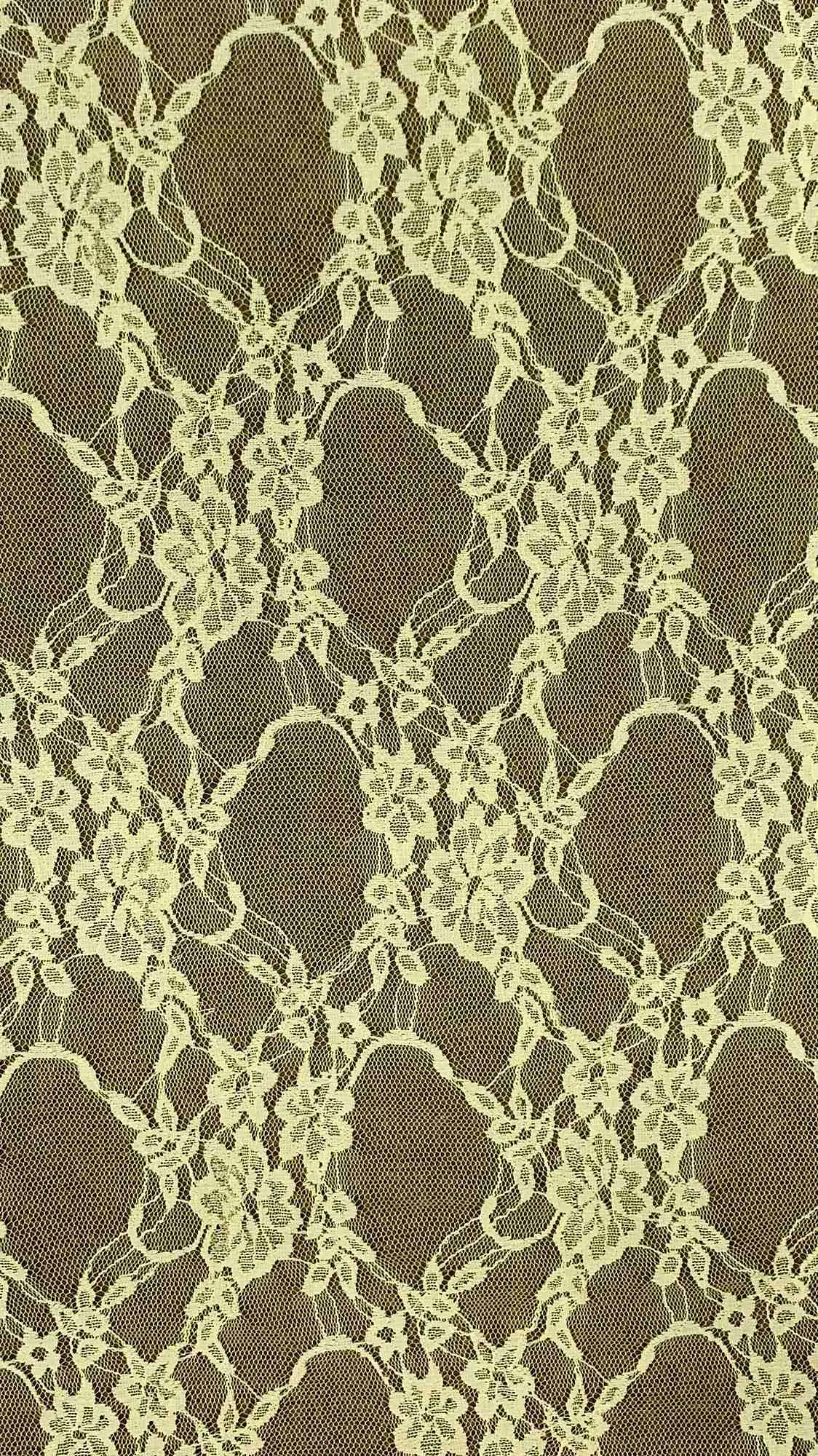 NYLON FLORAL STRETCHED LACE KNIT<br><h6>43-LEMON DROP<br>LACE3-DT**</h6>