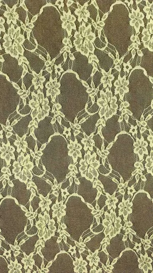 NYLON FLORAL STRETCHED LACE KNIT<br><h6>43-LEMON DROP<br>LACE3-DT**</h6>