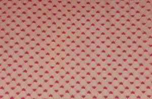 NYLON "HEART" STRETCHED LACE KNIT<br><h6>9-RED<br>LACE14-FJ</h6>