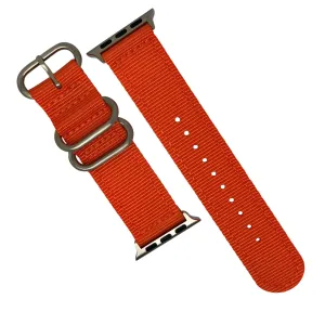 Nylon Zulu Strap in Orange (Apple Watch)