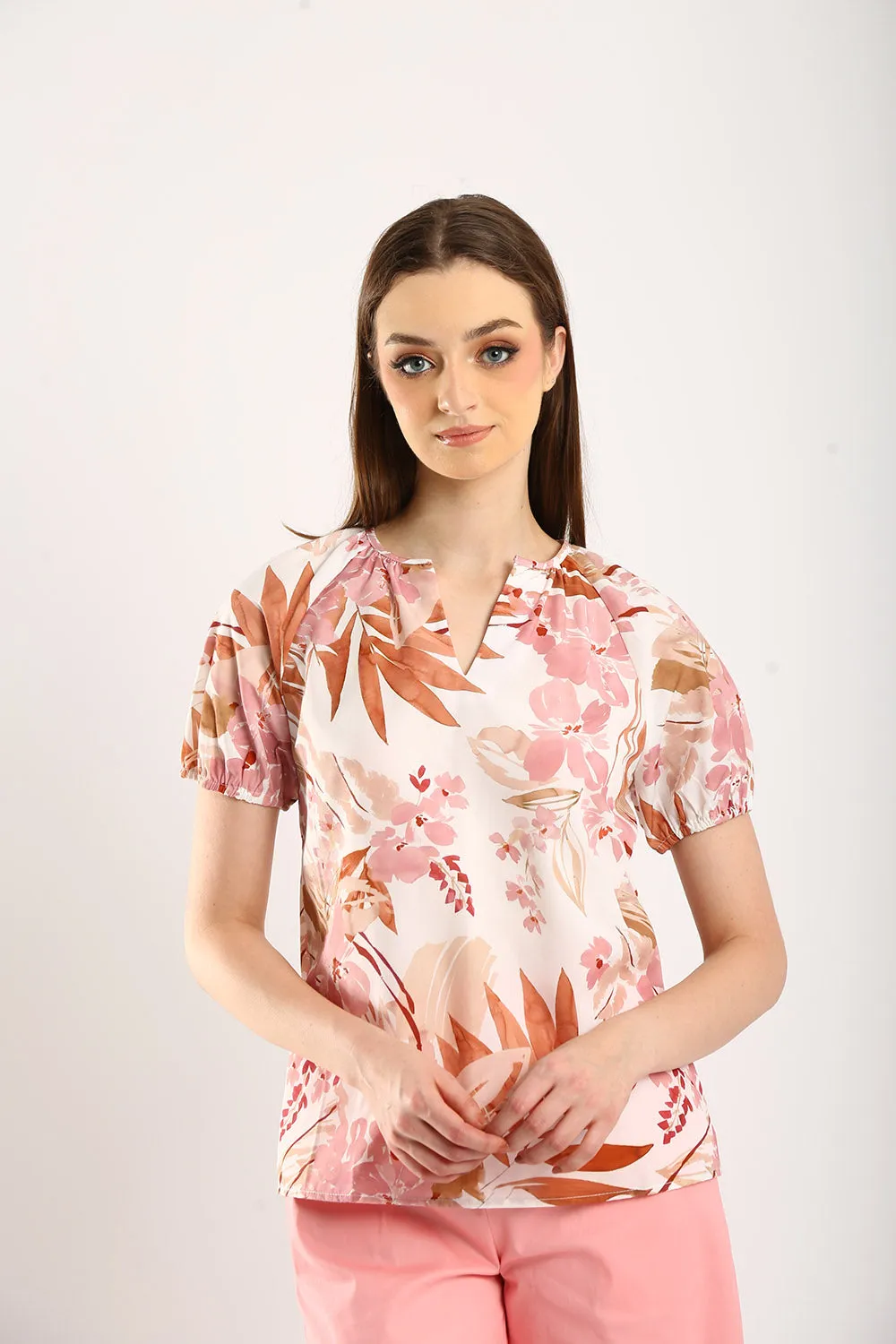 Orelia Top in Blossom Breeze Floral