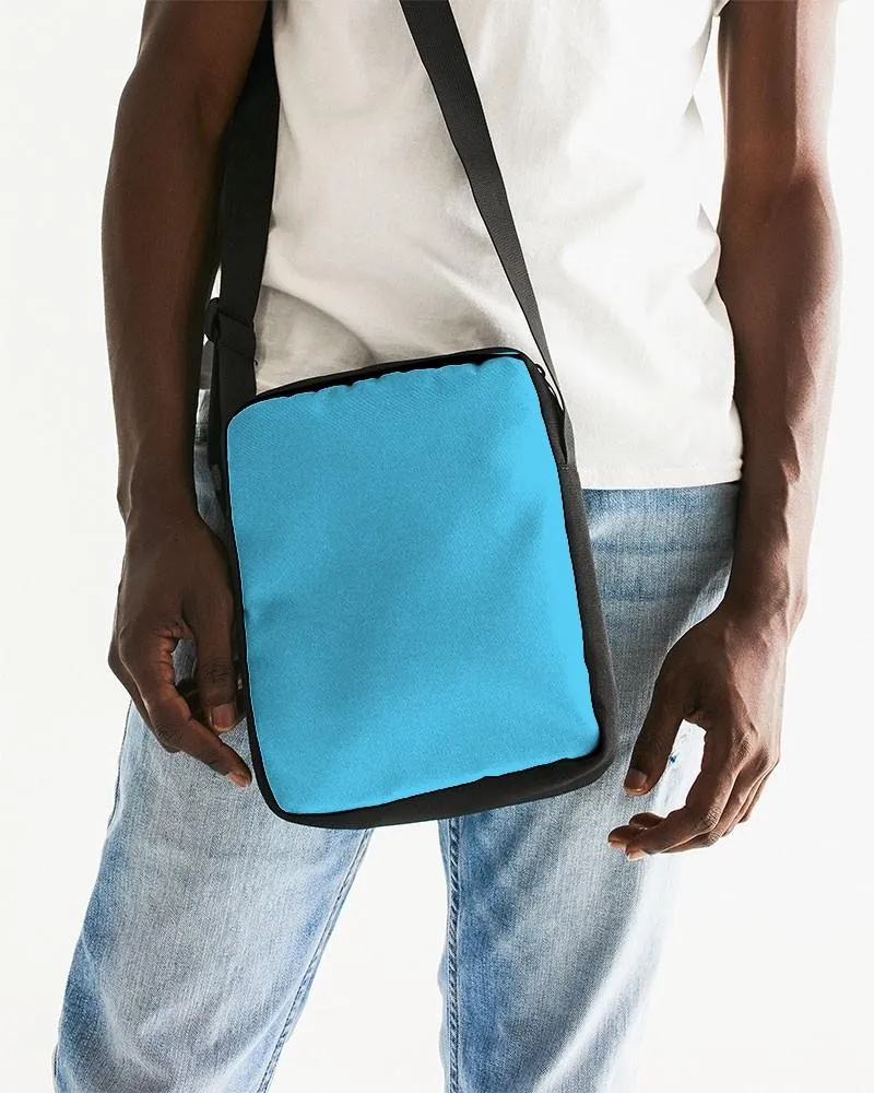 Pastel Cyan Messenger Pouch | Bright Pastel Cyan | C60M0Y0K0