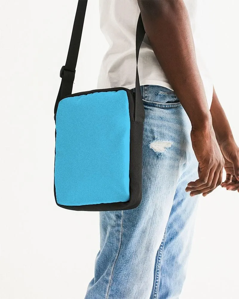 Pastel Cyan Messenger Pouch | Bright Pastel Cyan | C60M0Y0K0