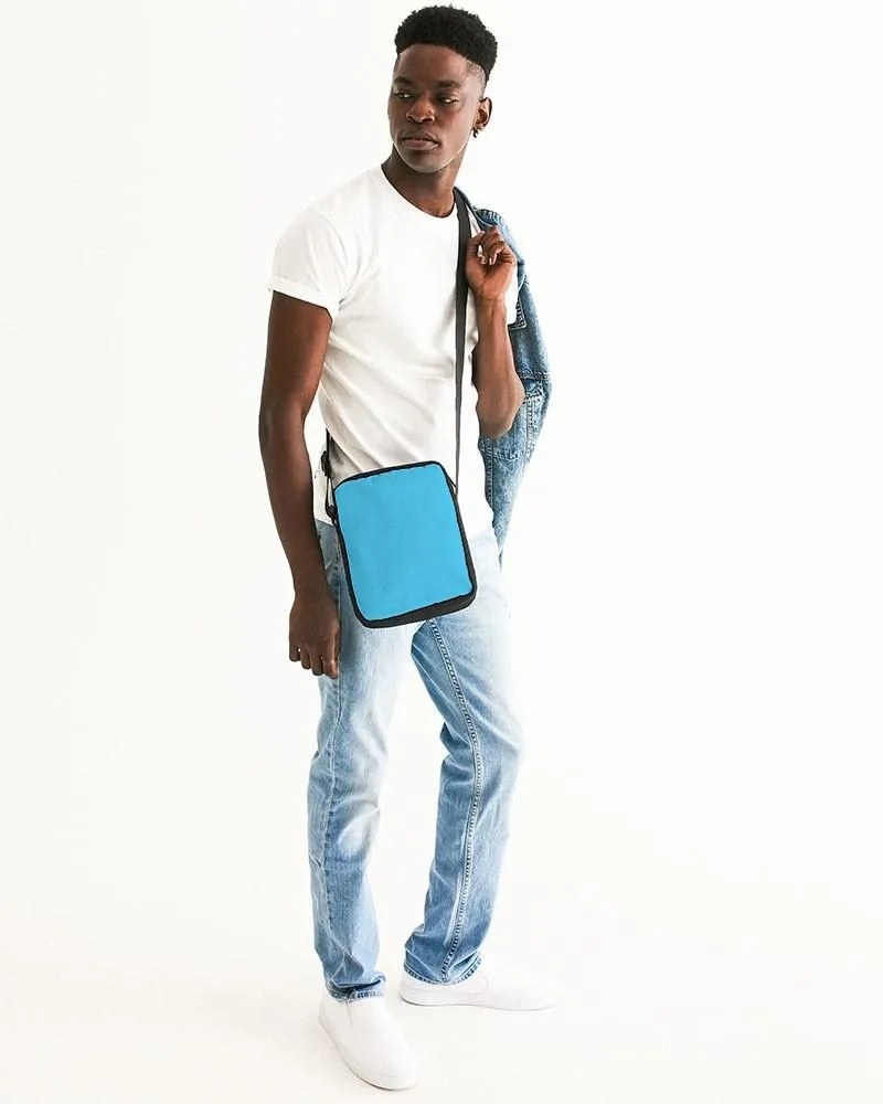 Pastel Cyan Messenger Pouch | Bright Pastel Cyan | C60M0Y0K0