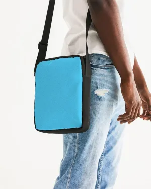 Pastel Cyan Messenger Pouch | Bright Pastel Cyan | C60M0Y0K0
