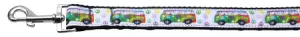 Peace Bus Nylon Dog Leash 3-8 Inch Wide 4ft Long