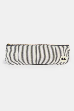 Pencil Case - Navy/White