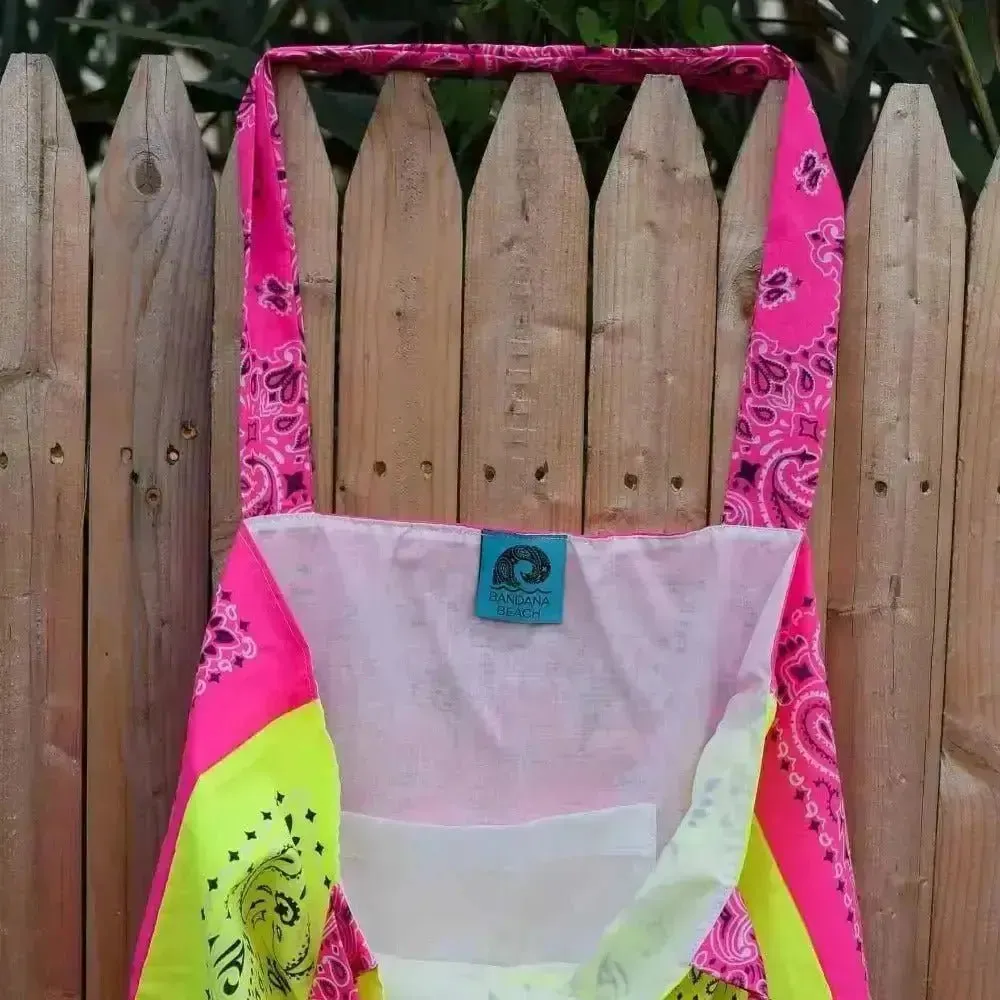 Pink & Yellow Neon Tote