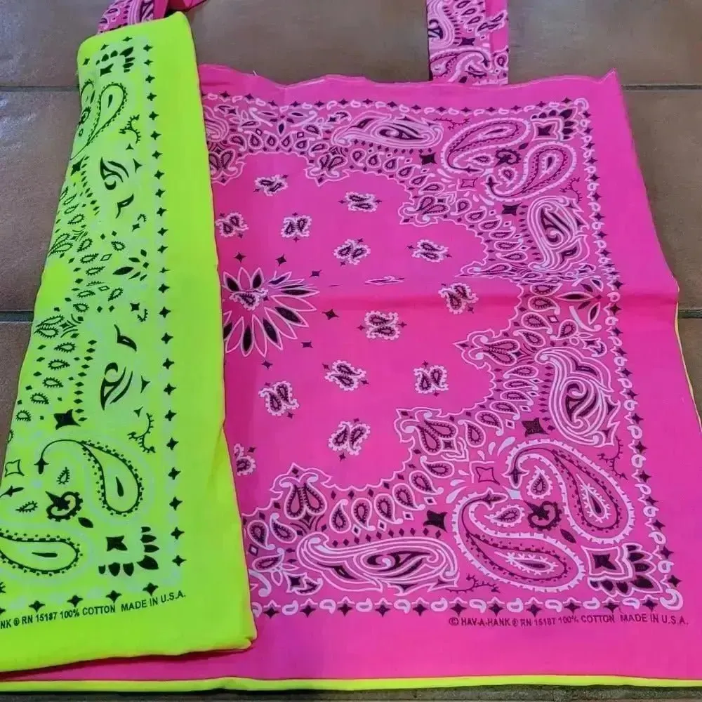 Pink & Yellow Neon Tote