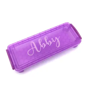 Plastic Pencil Case - Purple