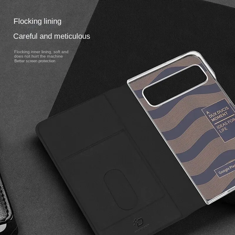 Pu Leather Ultra Thin Slim Durable Phone Cases with Card Slot For Google Pixel Fold
