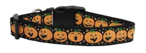 Pumpkins Nylon Dog Collar Medium Narrow
