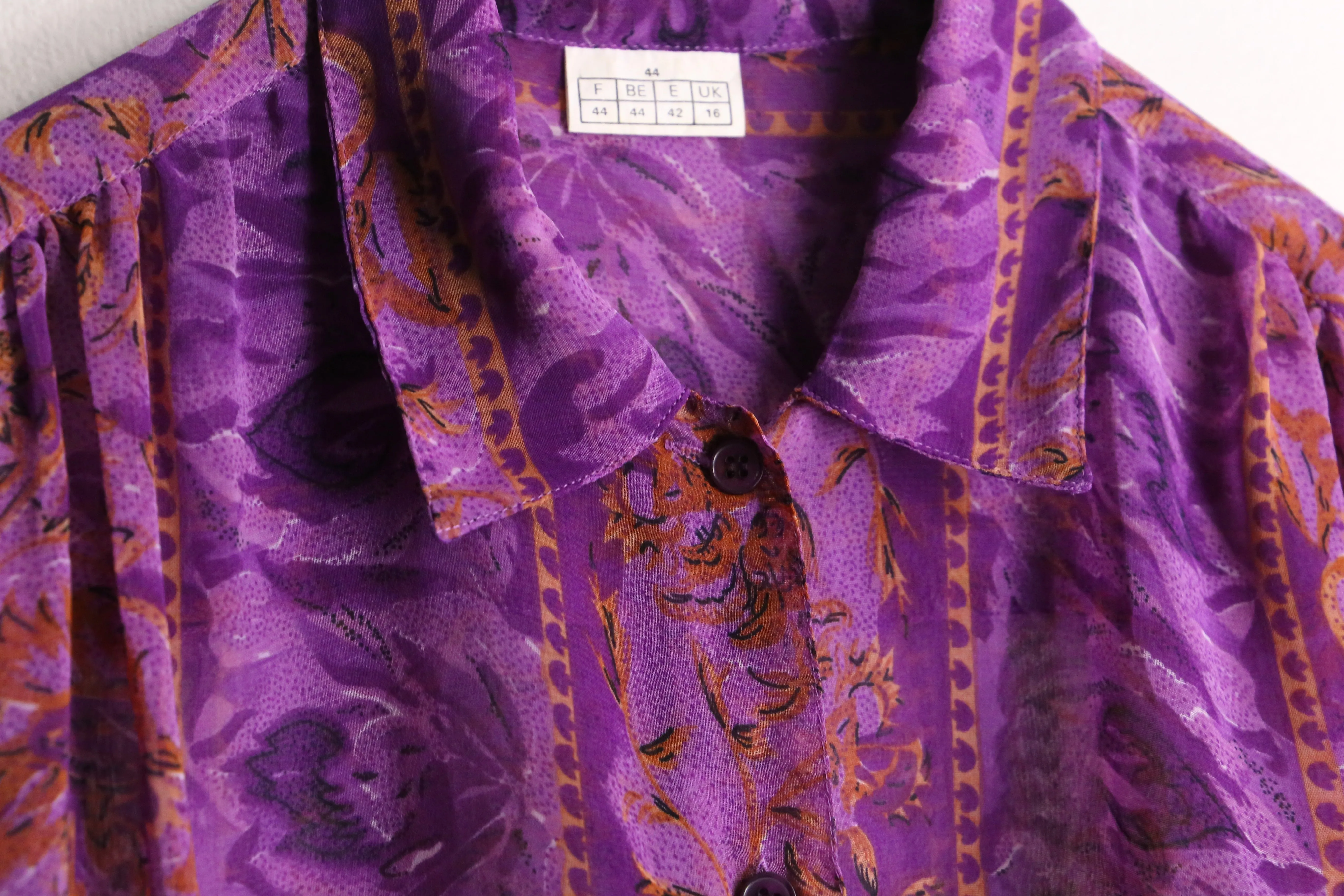 purple artistic pattern L/S shirt