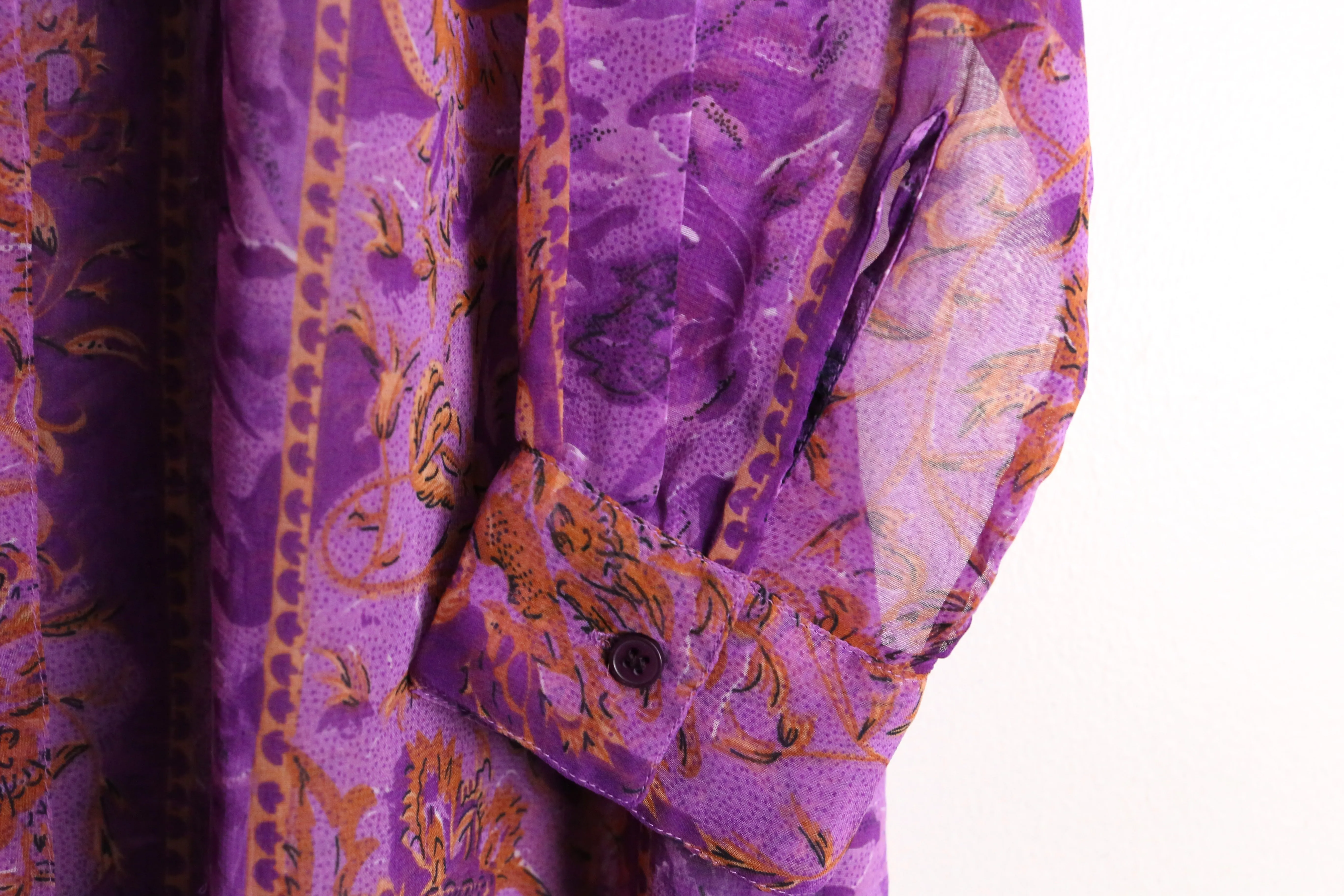 purple artistic pattern L/S shirt