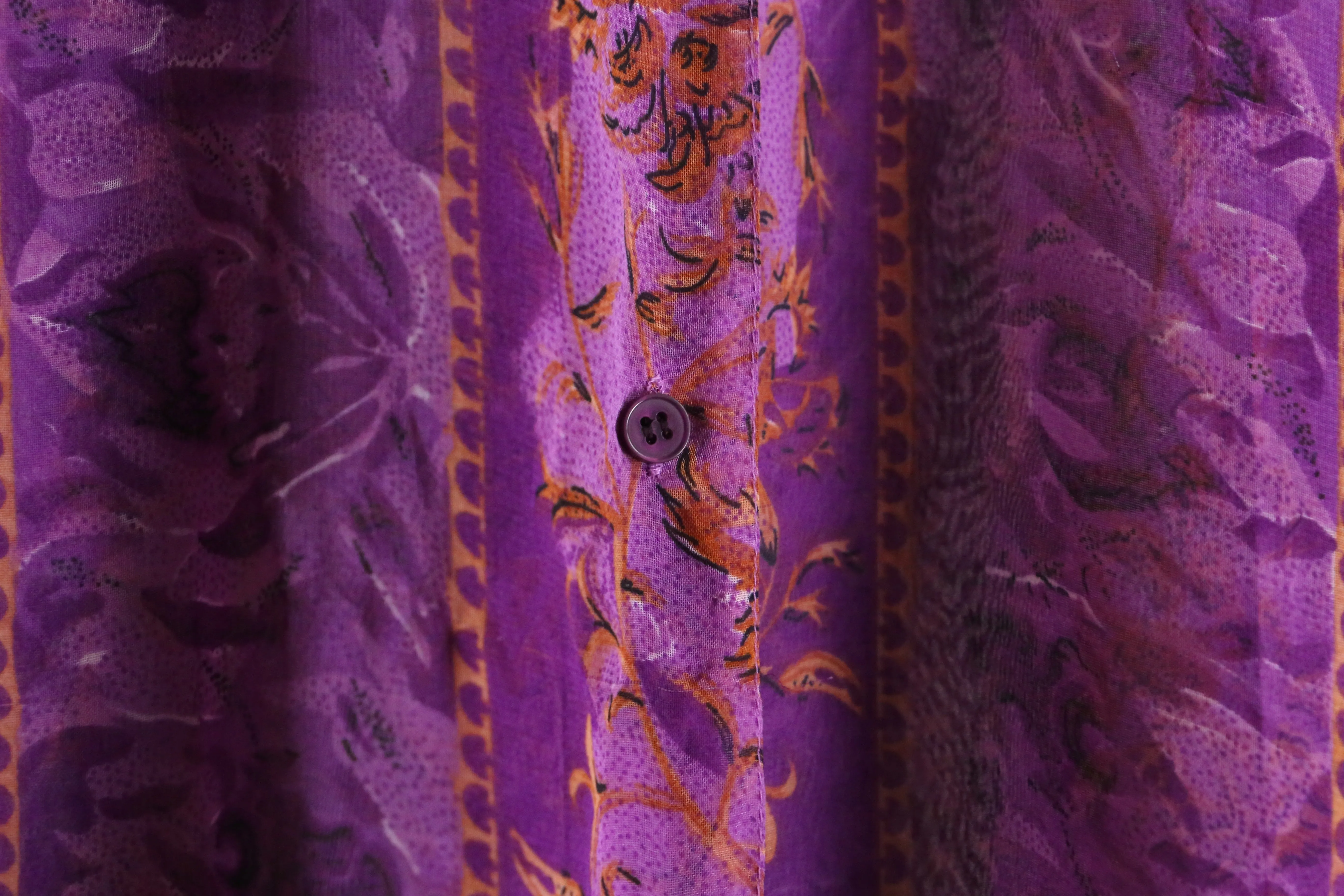 purple artistic pattern L/S shirt