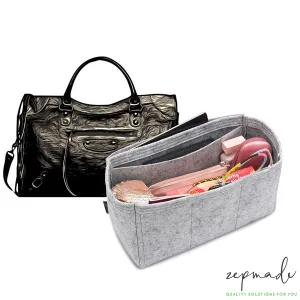 Purse Organizer Insert for Balenciaga Classic City, Classic Model Bag Organizer with Ipad Pocket