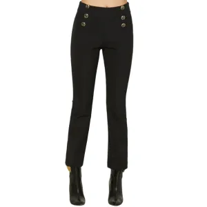 Relish pantalone casual NORY_B vita alta crop con bottoni RDA2307036004 1199 nero