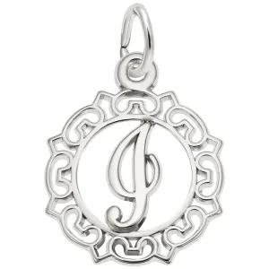 Rembrandt Charms - Ornate Script Initial I Charm - 0817-009