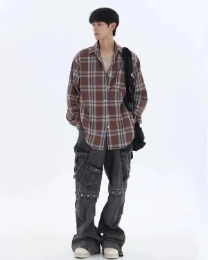 Retro Plaid Casual Shirt