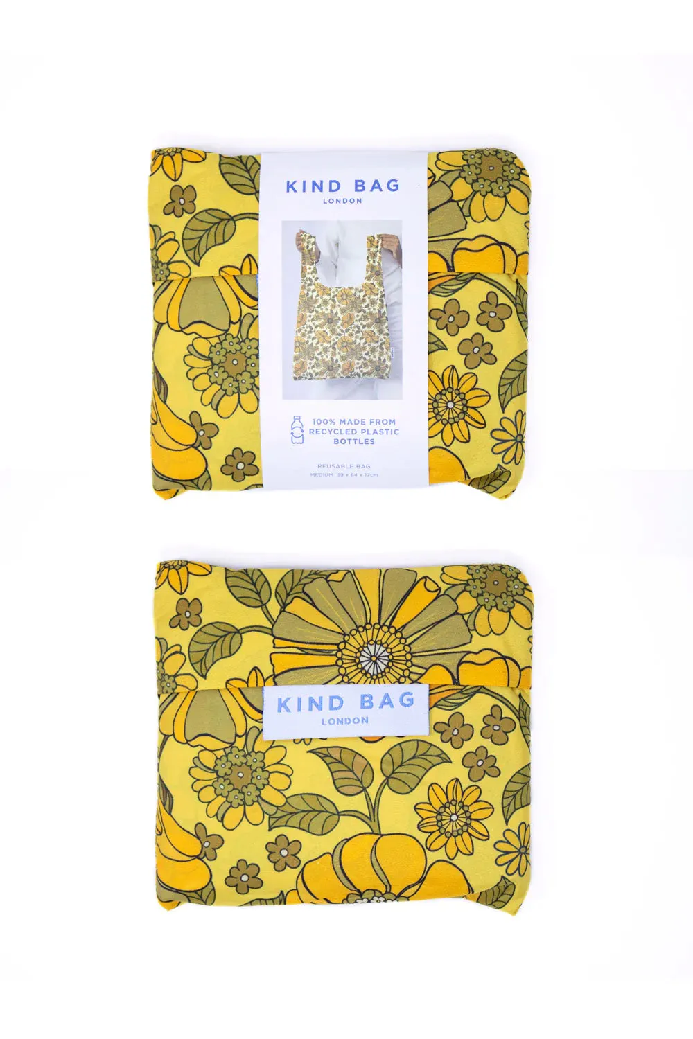 Reusable Bag in Retro Flowers