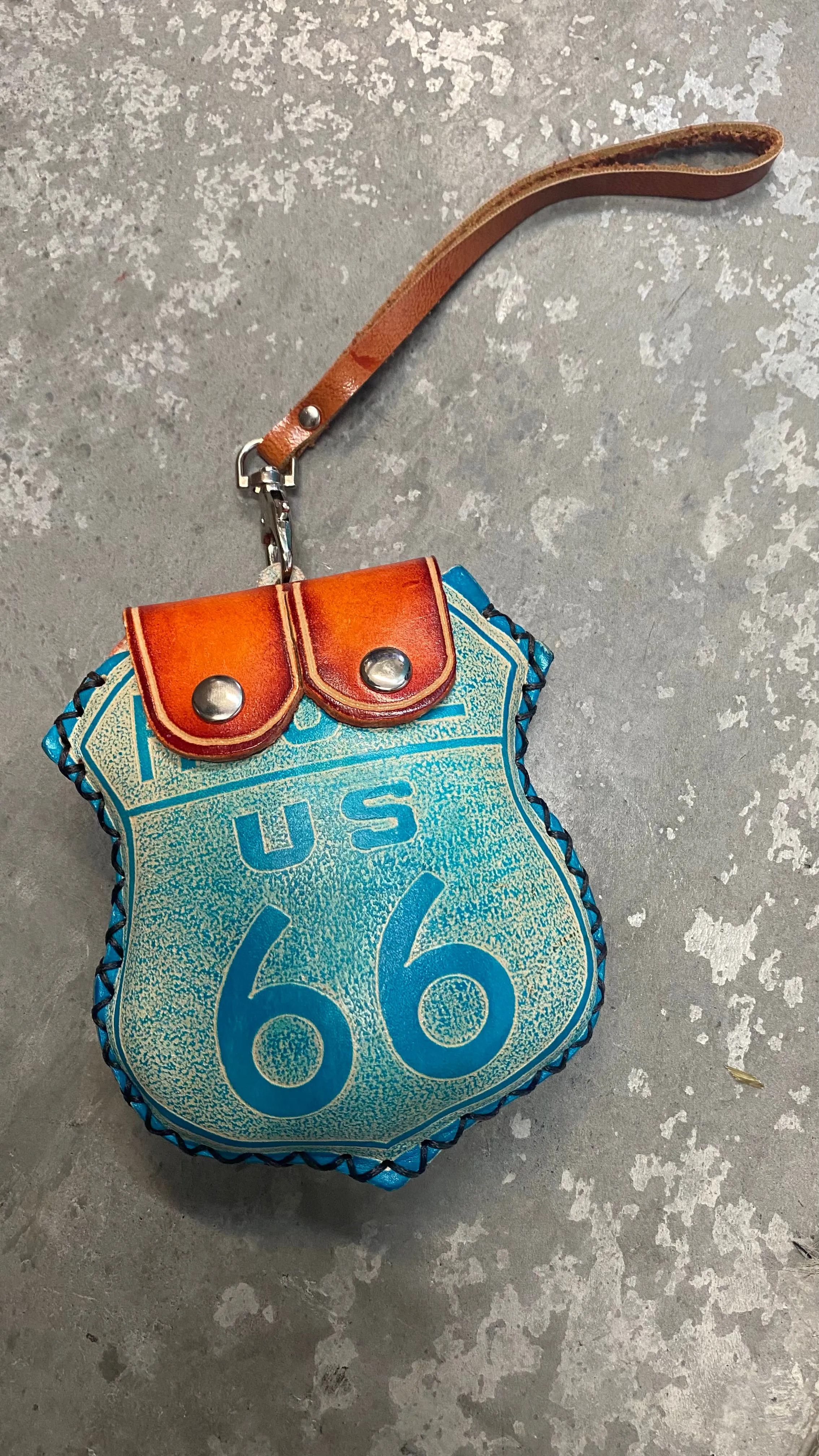 Route 66 Coin Purse Wristlet #586