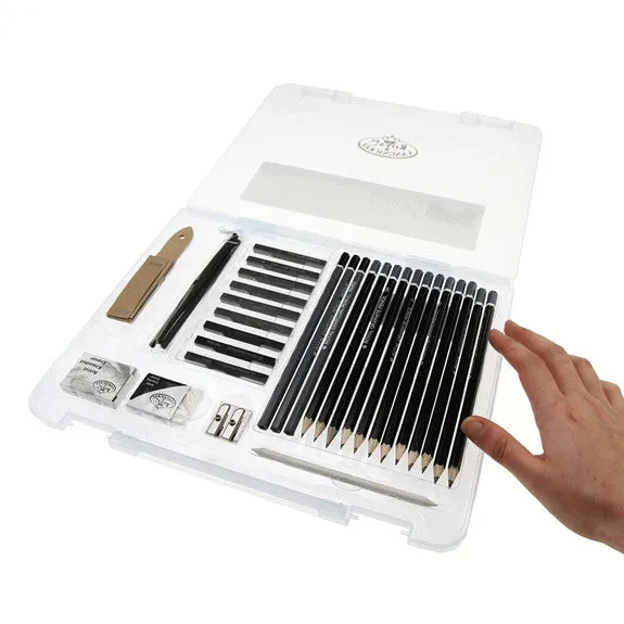 Royal Small Clear Case Art Sets - Sketching