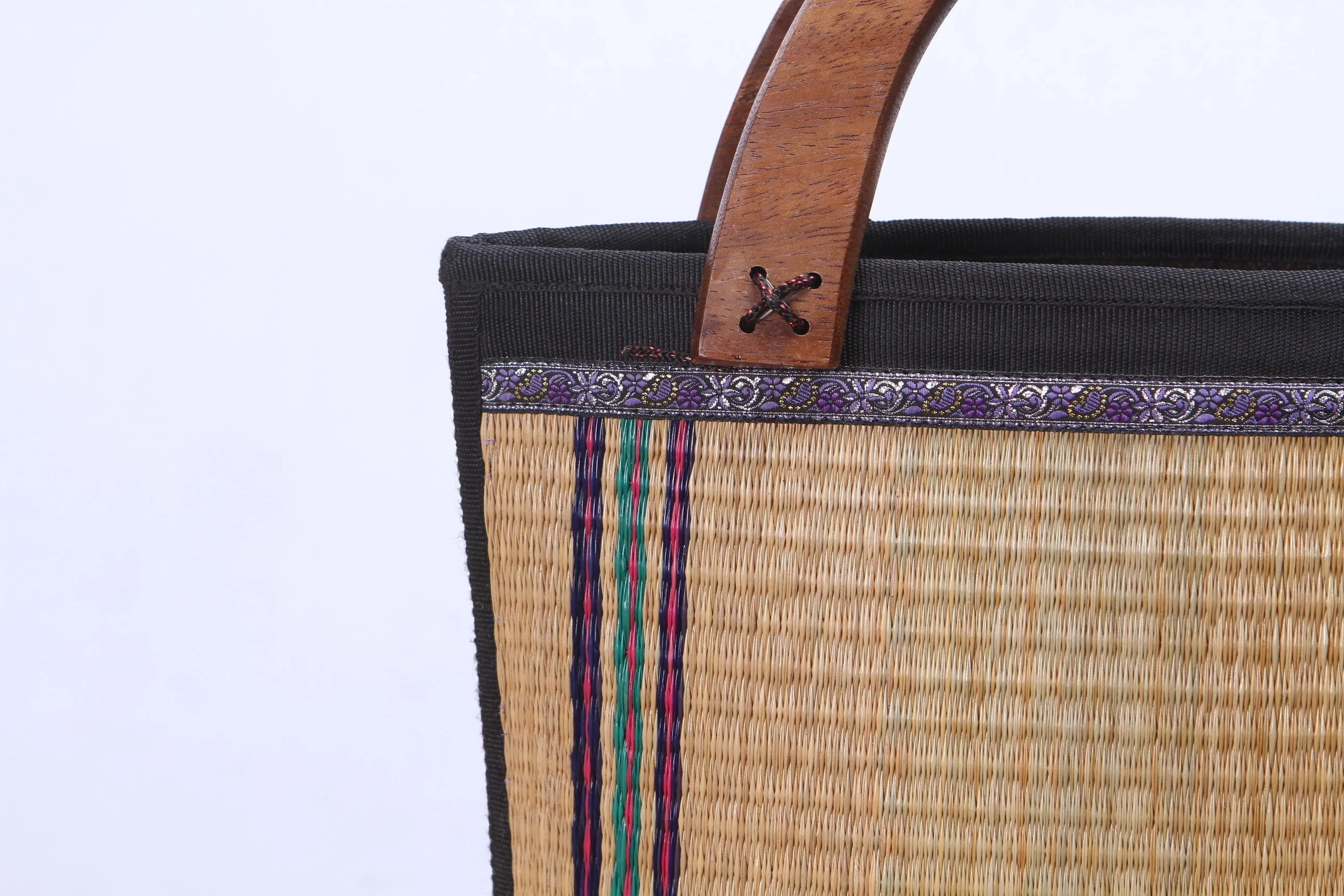 Sedge Wicker Tote Bag