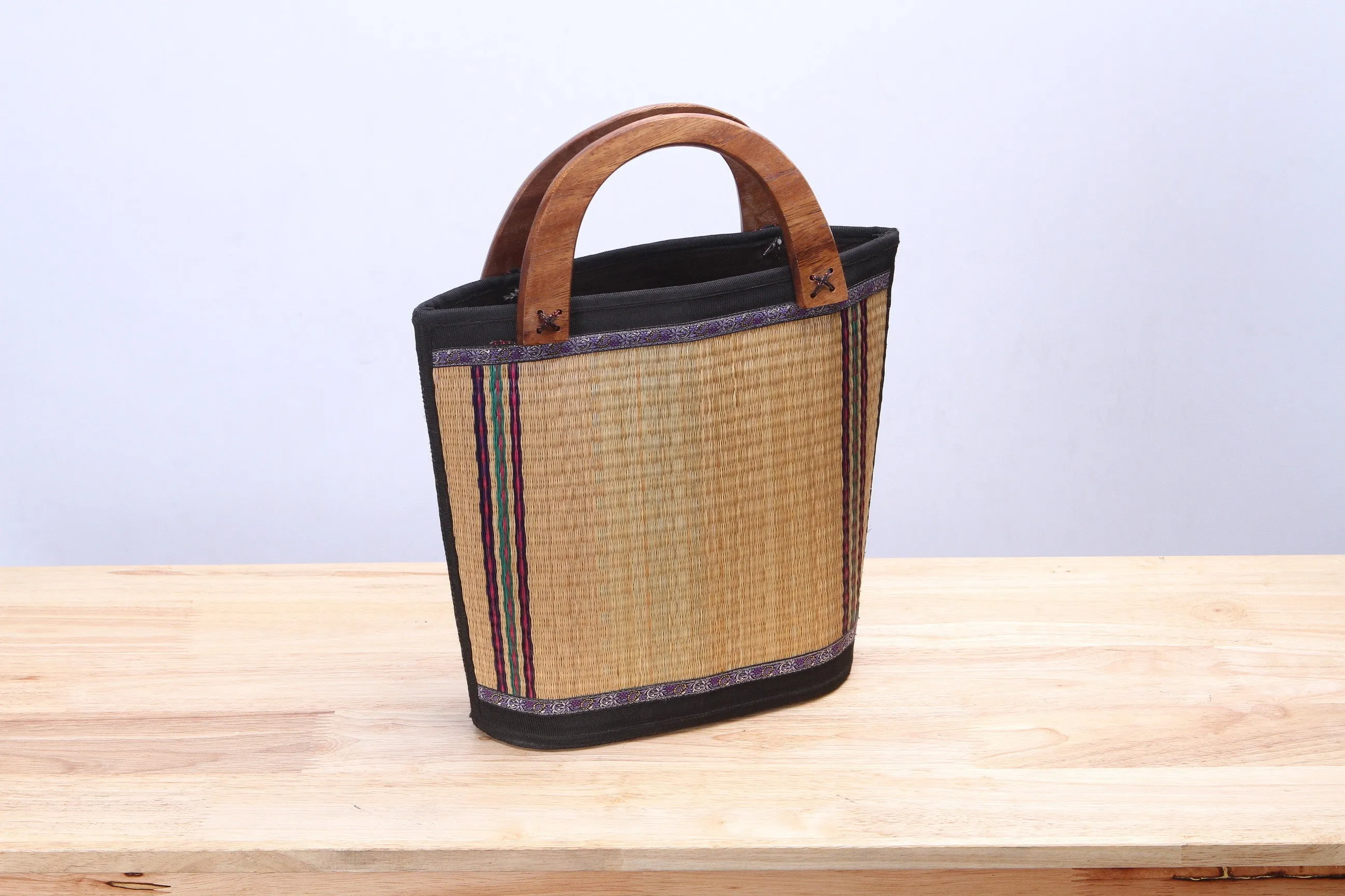 Sedge Wicker Tote Bag