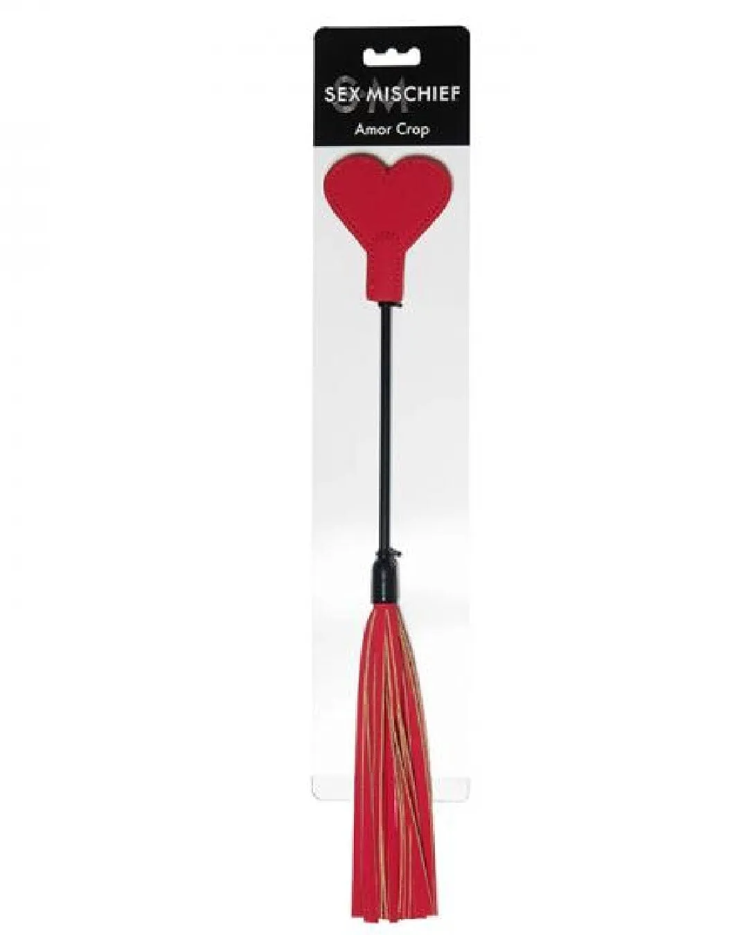 Sex & Mischief Amor Red Heart Crop and Flogger