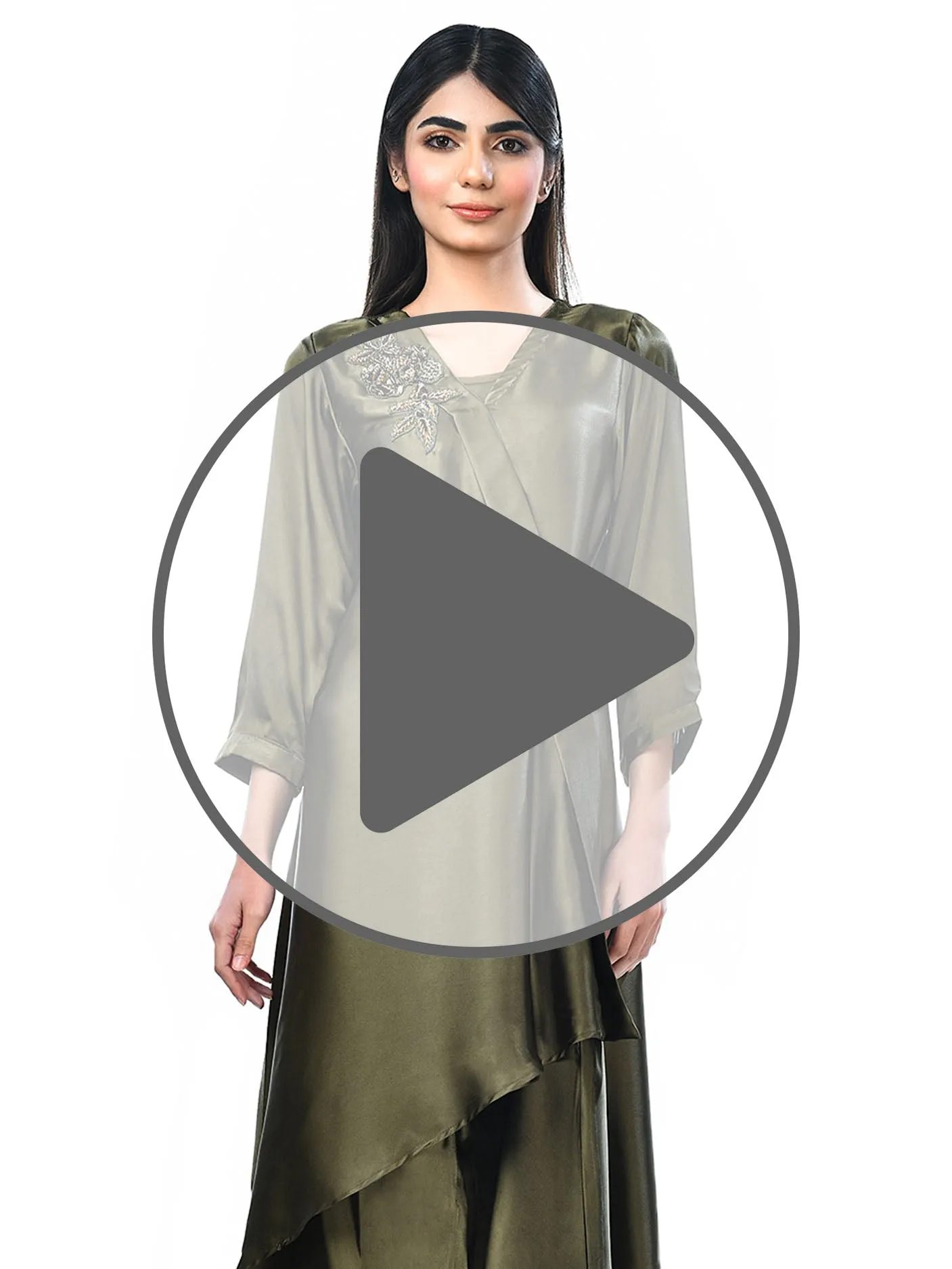 Silk Embellished 2Piece Suit