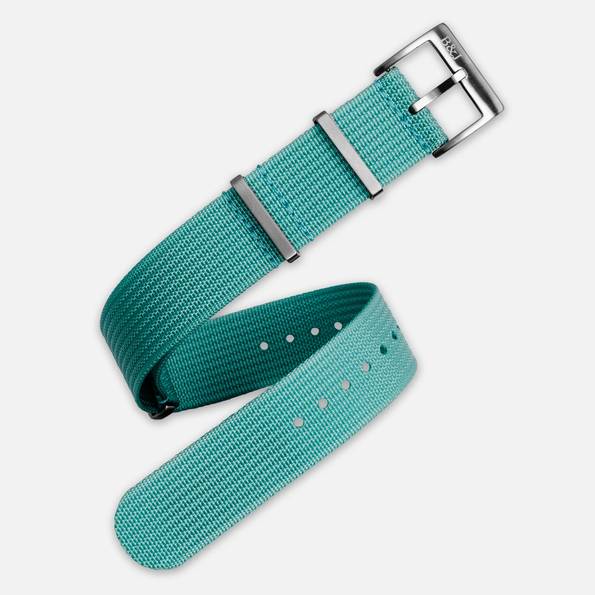 Sky Blue Ribbed Nylon