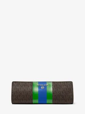 Small Logo Stripe Pencil Case