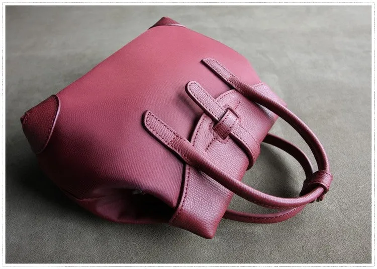 Small Womens Khaki NYLON Handbag Purse Cute NYLON Shoulder Bag Crossbody Purse for Ladies