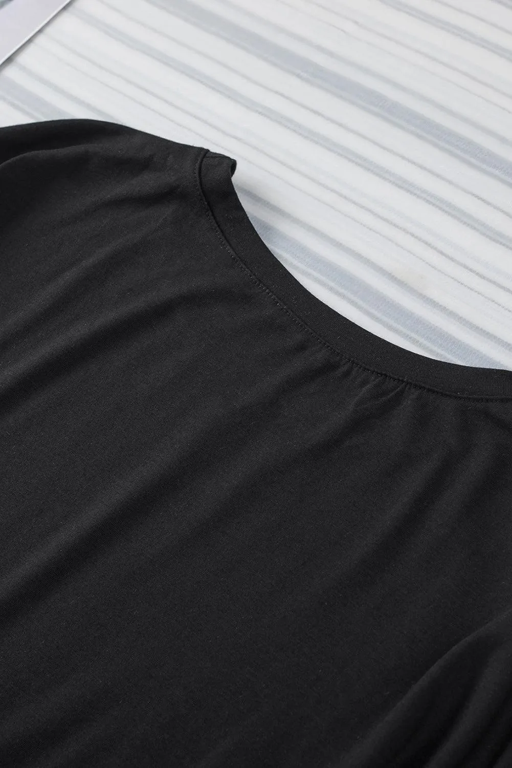 Solid Color Casual Top