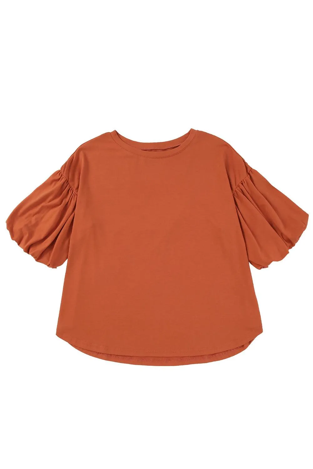 Solid Color Casual Top