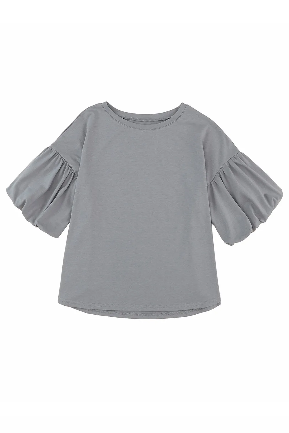 Solid Color Casual Top